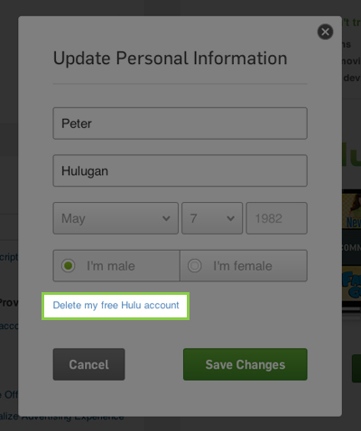 How Do I Delete My Free Hulu.com Account?